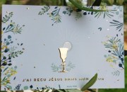 image de communion garçon bleue
